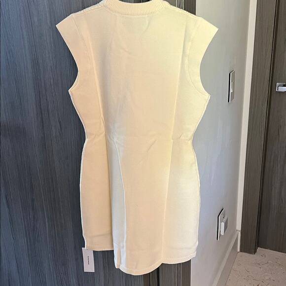 NWT Rumored Ivory Knit Birkin mini dress L - Picture 7 of 9